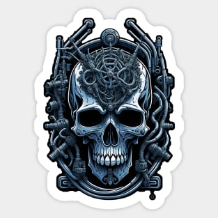 Cyborg Heads Sticker